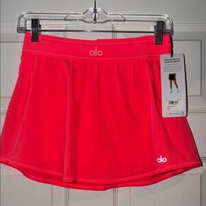 ALO Yoga Fluorescent Pink Tennis Skirt